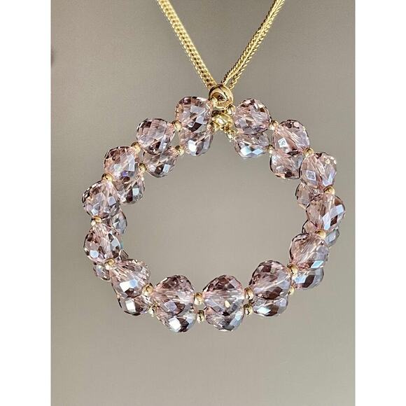 Purple Swarovski Beaded Bracelet - Picture 2 of 7